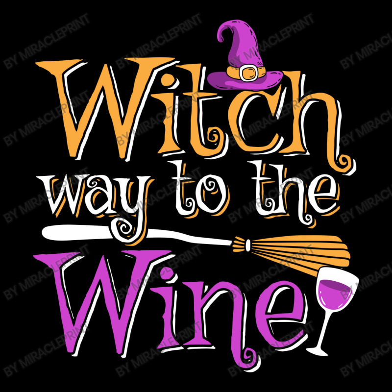 Funny Halloween Witch Way To The Wine Wine Drinker V-neck Tee | Artistshot