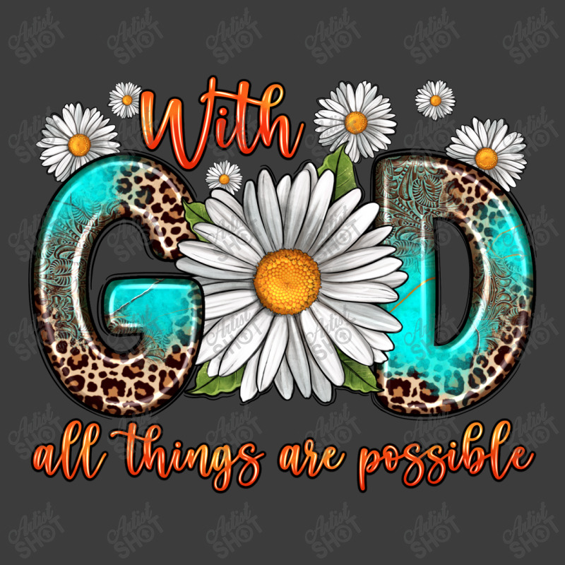 With God All Things Are Possible Daisy Men's Polo Shirt | Artistshot