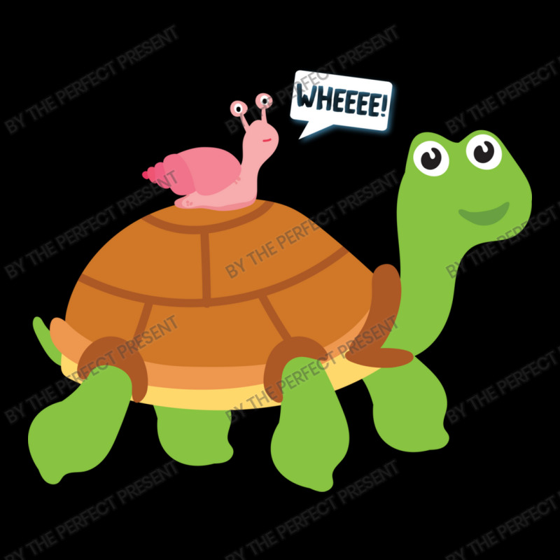 Wheee! Snail Riding On Turtle Adorable Animal Baby Tee by the perfect present | Artistshot