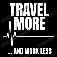 Travel More And Work Less Heartbeat Cropped Hoodie | Artistshot