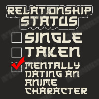 Relationship Status Dating An Anime Character (2) Ladies Fitted T-shirt | Artistshot