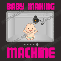 Pregnancy Reveal Announcement Baby Making Machine Racerback Tank | Artistshot