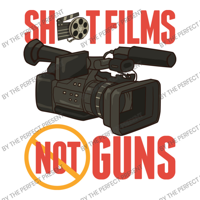 Pacifist Shoot Films Not Guns Filmmaker Director V-Neck Tee by the perfect present | Artistshot