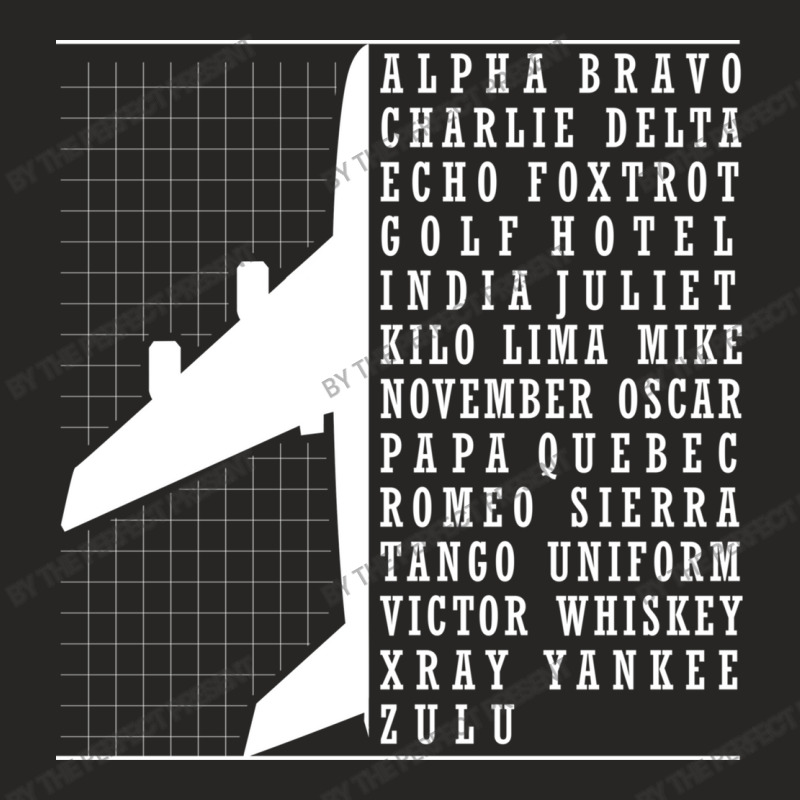 Phonetic Alphabet Airplane Pilot Flying Aviation ( Ladies Fitted T-Shirt by the perfect present | Artistshot