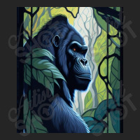 Majestic Stained Glass Gorilla In Jungle Unisex Hoodie | Artistshot