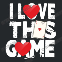 I Love This Game Poker Hearts Gambling Card Player Crewneck Sweatshirt | Artistshot