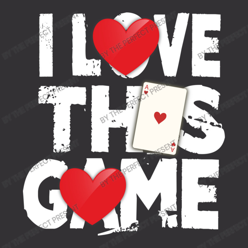 I Love This Game Poker Hearts Gambling Card Player Vintage Hoodie And Short Set | Artistshot