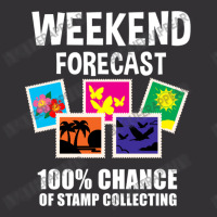 Weekend Forecast 100  Chance Of Stamp Collecting F Vintage Hoodie And Short Set | Artistshot