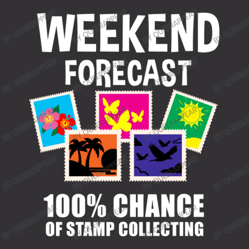 Weekend Forecast 100  Chance Of Stamp Collecting F Vintage Hoodie And Short Set by queerappear | Artistshot