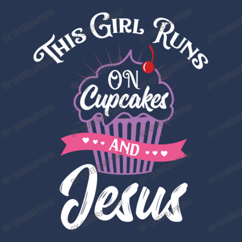 This Girl Runs On Cupcakes And Jesus For Christian Ladies Denim Jacket by queerappear | Artistshot