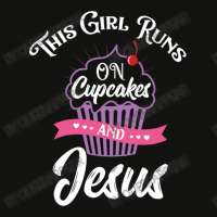 This Girl Runs On Cupcakes And Jesus For Christian Scorecard Crop Tee | Artistshot