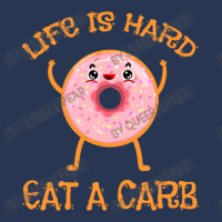 Life Is Hard Eat A Carb For Donut Lover Men Denim Jacket | Artistshot