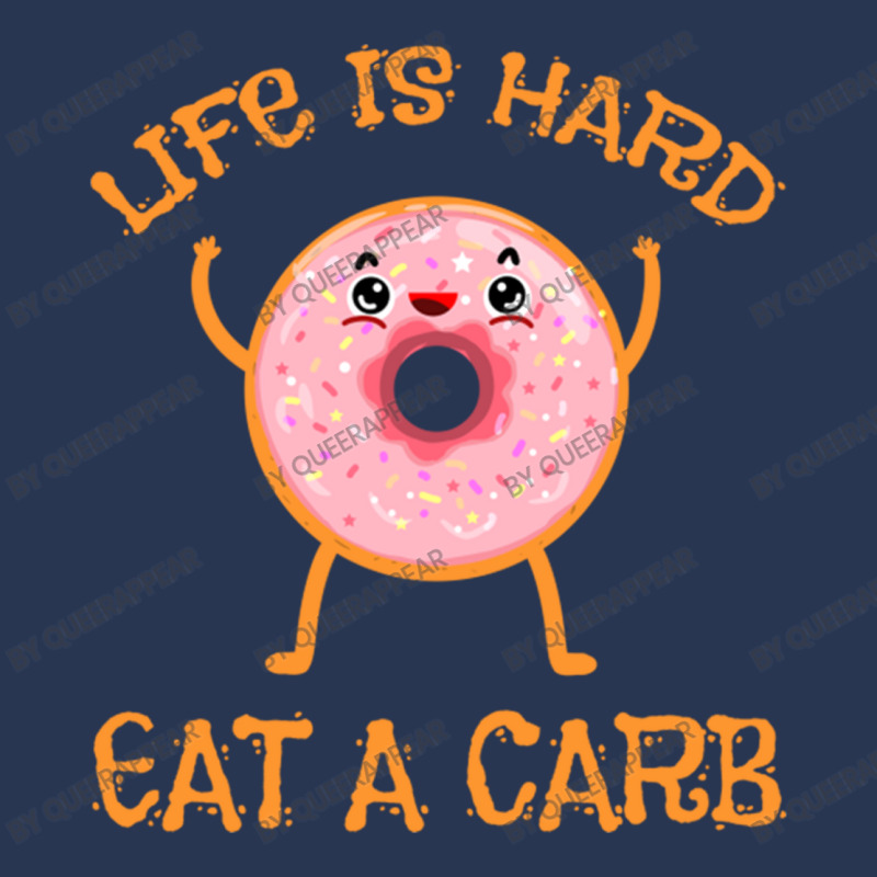 Life Is Hard Eat A Carb For Donut Lover Men Denim Jacket | Artistshot