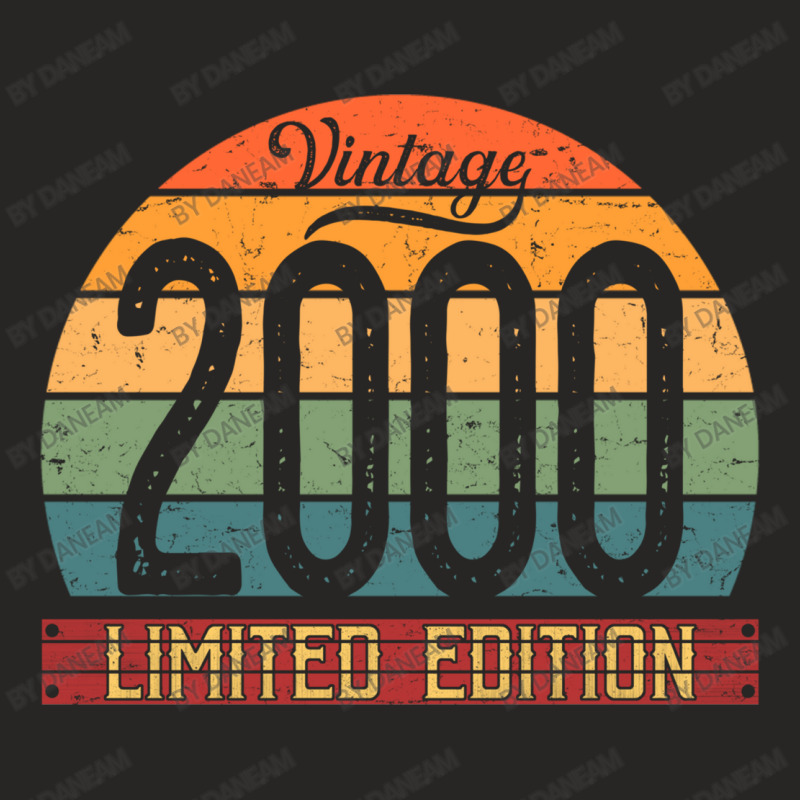 Vintage 2000 Limited Edition Birthday Ladies Fitted T-Shirt by Daneam | Artistshot