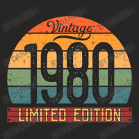 Vintage 1980 Limited Edition Birthday Ladies Fitted T-shirt | Artistshot