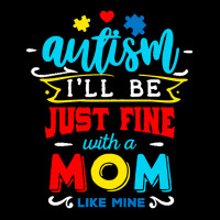 Autism Awareness T  Shirt I'll Be Just Fine T  Shirt Fleece Short | Artistshot