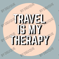 Travel Is My Therapy Unisex Sherpa-lined Denim Jacket | Artistshot