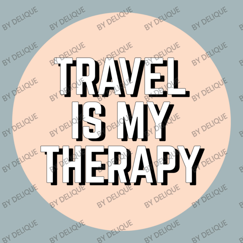 Travel Is My Therapy Unisex Sherpa-Lined Denim Jacket by Delique | Artistshot