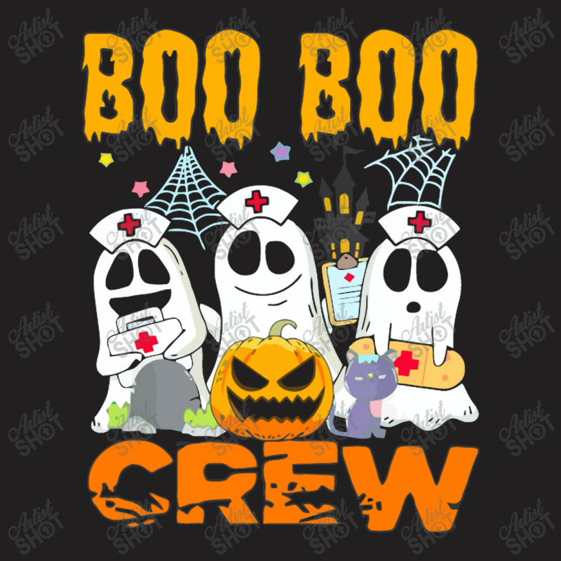 Boo Boo Crew Nurse Team ,halloween Ghost Boo Crew T-Shirt by Syakiya | Artistshot