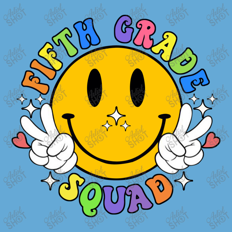 Fifth Grade Squad Smile Face Basic T-shirt by Syakiya | Artistshot