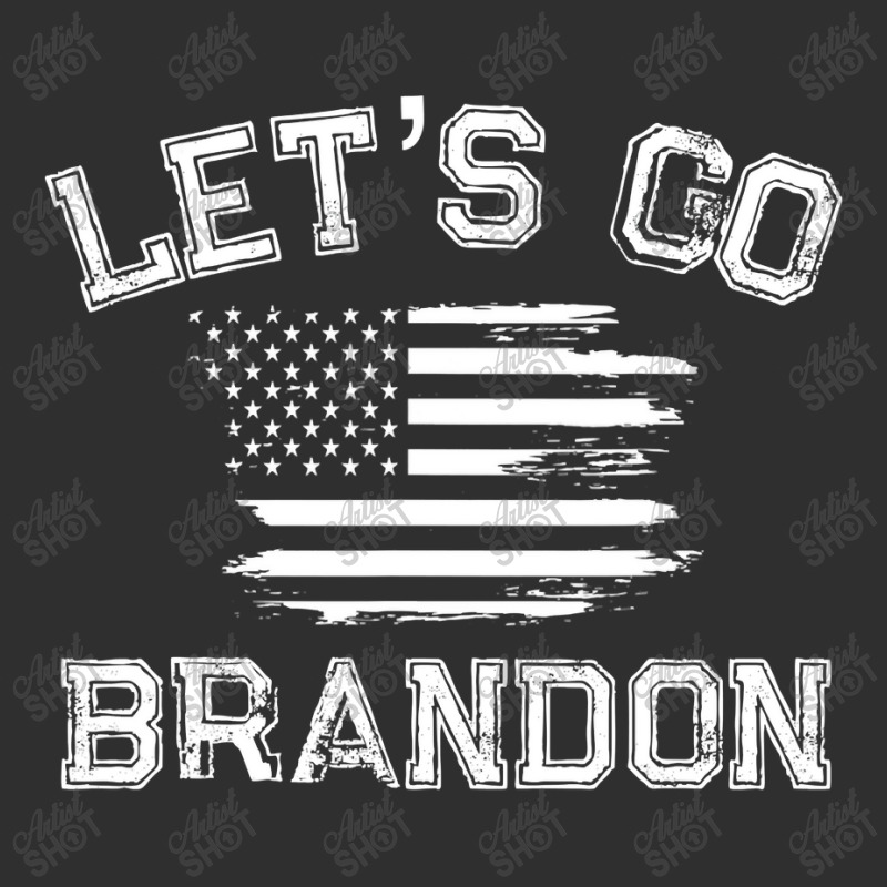 Let’s Go Brandon Conservative Us Flag Adjustable Cap - Leatherette Patch | Artistshot