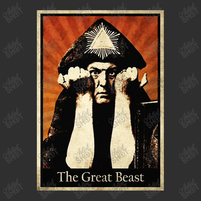 Aleister Crowley The Great Beast Death Metal Black Witchy Adjustable Cap - Leatherette Patch by Dorothy Tees | Artistshot