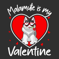 Alaskan Malamute Is My Valentine T  Shirt Alaskan Malamute Is My Valen Adjustable Cap - Leatherette Patch | Artistshot