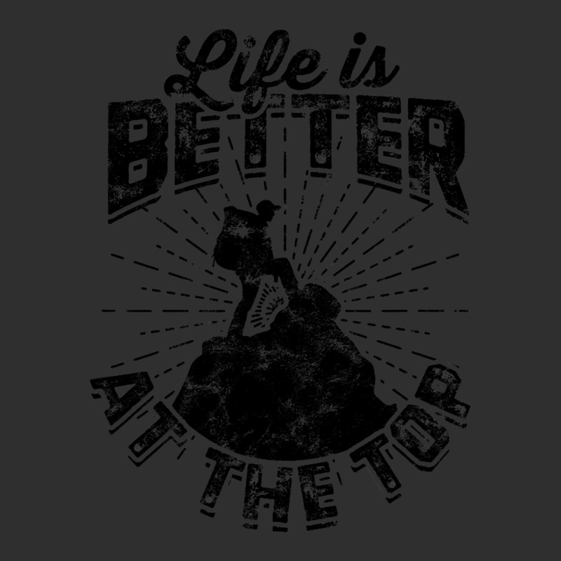 Life Is Better At The Top Mountaineering Adjustable Cap - Leatherette Patch | Artistshot