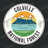 Colville National Forest Retro Sign Women's Triblend Scoop T-shirt | Artistshot