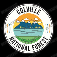 Colville National Forest Retro Sign Cropped Sweater | Artistshot