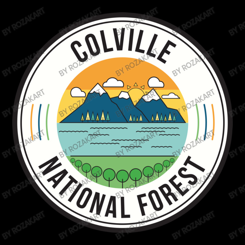 Colville National Forest Retro Sign Cropped Sweater by RozakArt | Artistshot