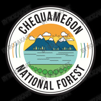 Chequamegon National Forest Retro Sign Maternity Scoop Neck T-shirt | Artistshot