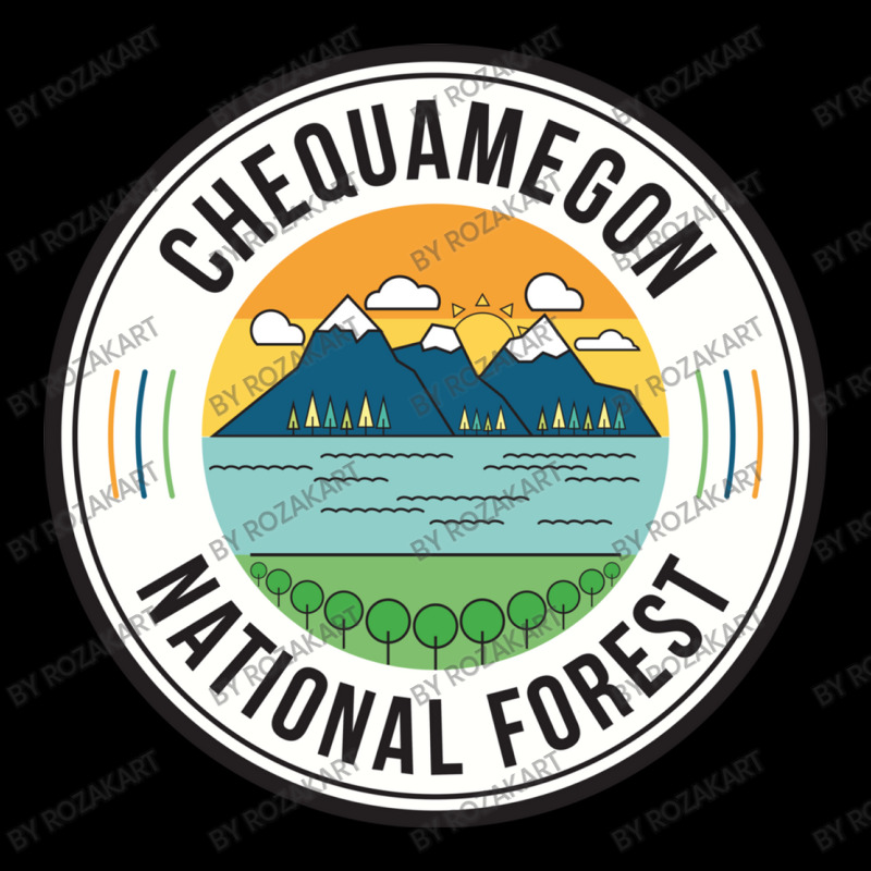 Chequamegon National Forest Retro Sign Maternity Scoop Neck T-shirt by RozakArt | Artistshot