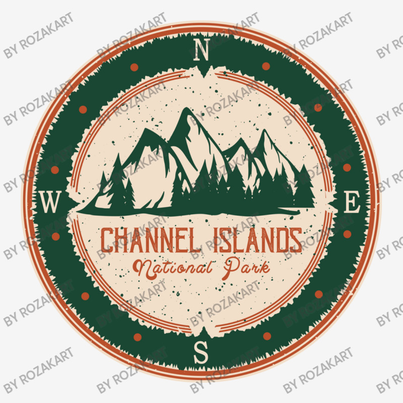 Channel Islands National Park Retro Compas Sign Adjustable Cap by RozakArt | Artistshot