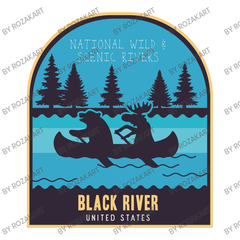 Black River, National River In Usa Unisex Hoodie by RozakArt | Artistshot