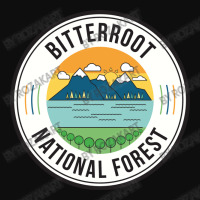 Bitterroot National Forest Retro Sign Crop Top | Artistshot