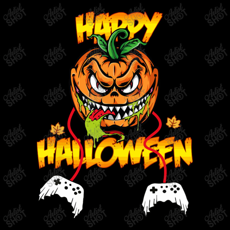 Ghosts Controller Halloween V-Neck Tee by Syakiya | Artistshot