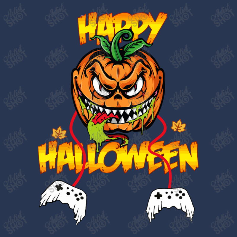 Ghosts Controller Halloween Men Denim Jacket by Syakiya | Artistshot