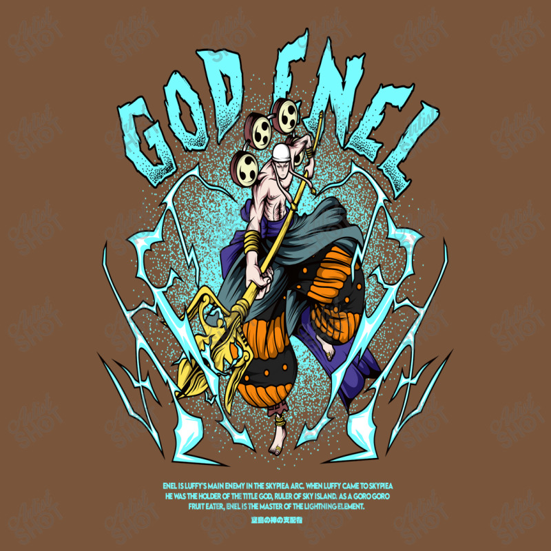 God Enel Square Leatherette Patch | Artistshot