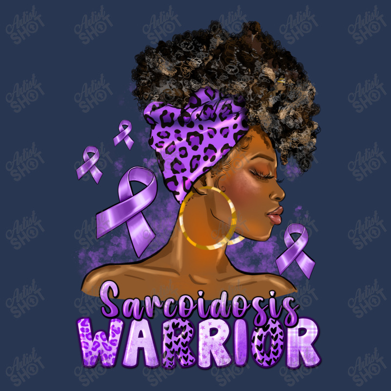 Afro Woman Sarcoidosis Cancer Warrior Men Denim Jacket | Artistshot