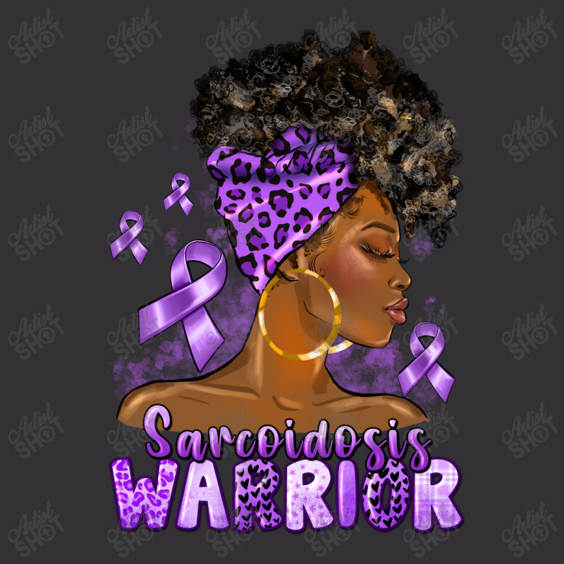 Afro Woman Sarcoidosis Cancer Warrior Vintage Hoodie | Artistshot