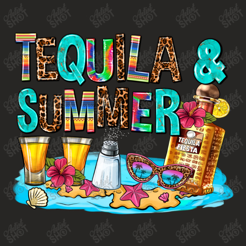 Tequila And Summmer Ladies Fitted T-Shirt by AdoDesignShop | Artistshot