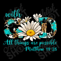 With God All Things Are Possible Daisy Youth Zipper Hoodie | Artistshot