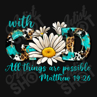 With God All Things Are Possible Daisy Baby Beanies | Artistshot