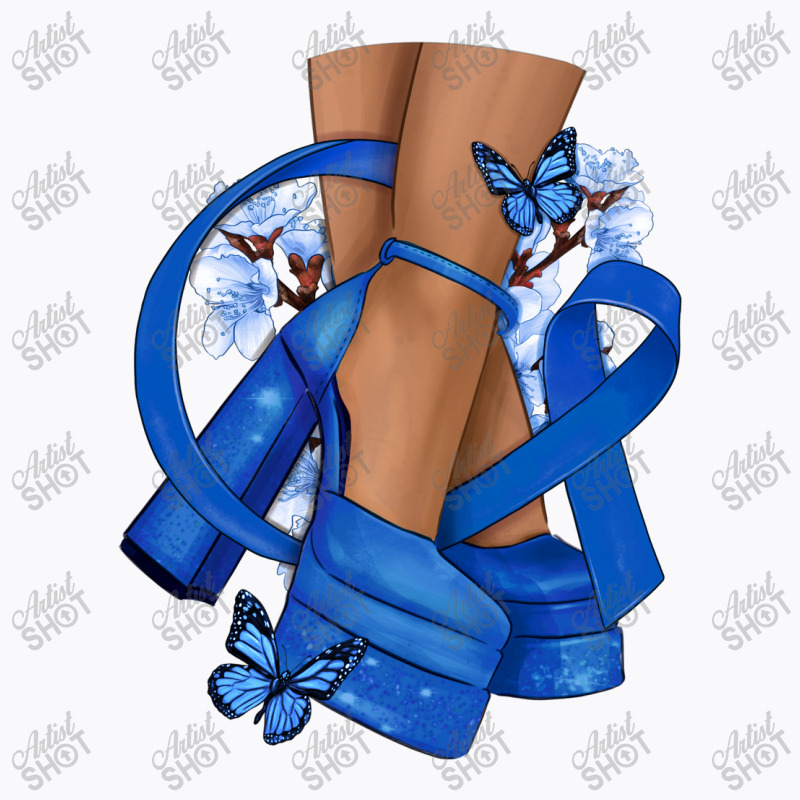 Colon Cancer Diva Blue Ribbon T-shirt | Artistshot