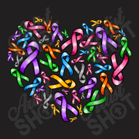 Cancer Ribbon Heart T-shirt | Artistshot