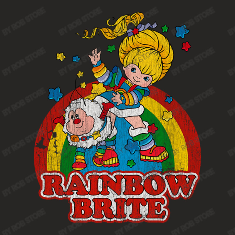 Distressed Rainbow Brite Ladies Fitted T-Shirt by Rob Store | Artistshot