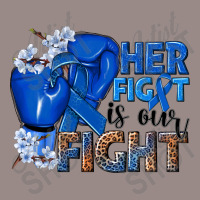 Her Fight Is Our Fight Colon Cancer Blue Ribbon Vintage T-shirt | Artistshot