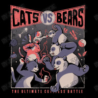 Cats Vs Bears Ninja Fight Fun Battle Cropped Hoodie | Artistshot