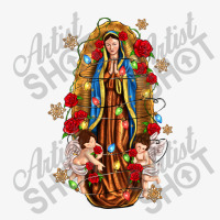 Christmas Our Lady Of Guadalupe With Angels Ladies Fitted T-shirt | Artistshot